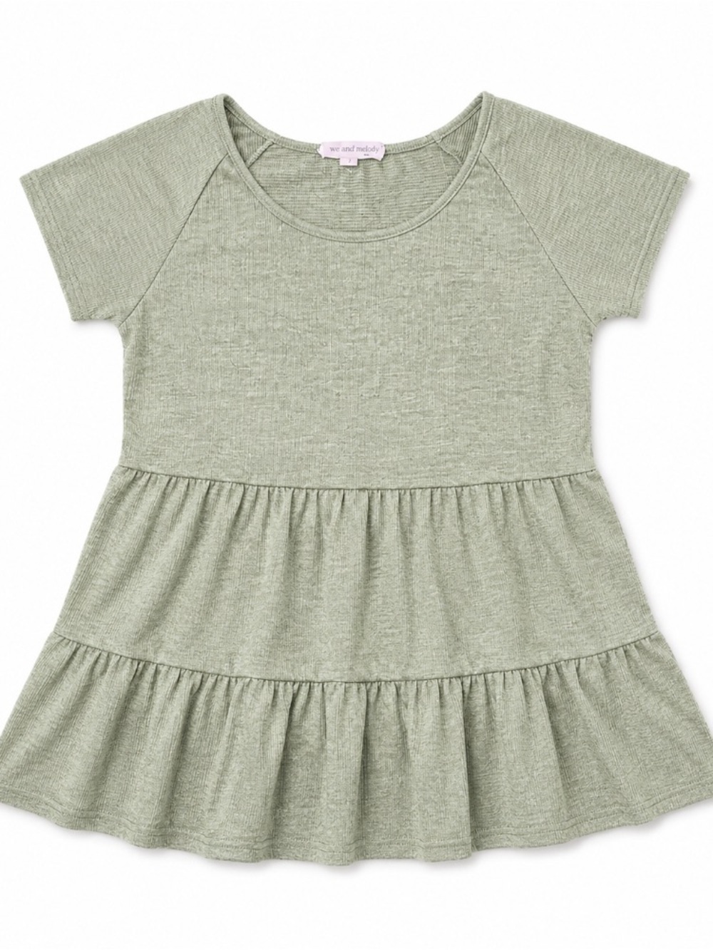 Above and Beyond • Sage Green • Tiered Top • Medium